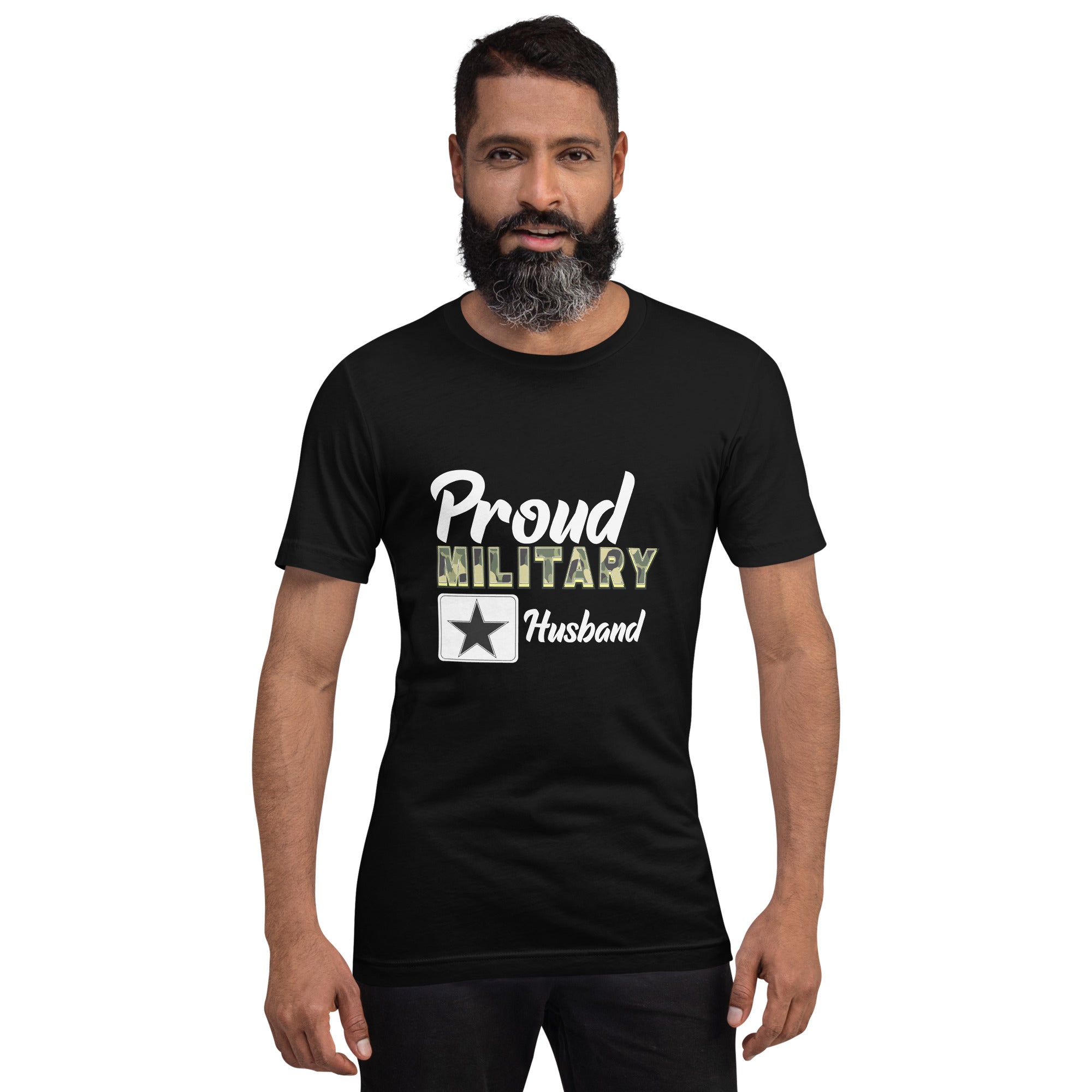 Proud Military Husband Unisex t-shirt-Phoenix Styles