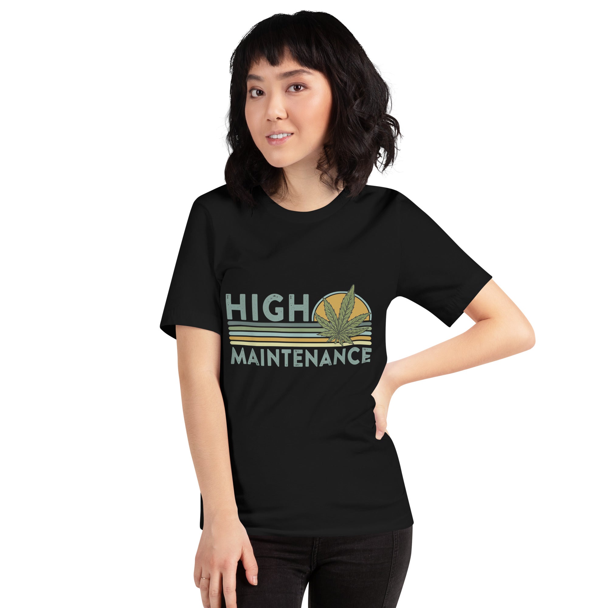 High-Maintenance-Funny-Weed-Unisex t-shirt-Phoenix Styles