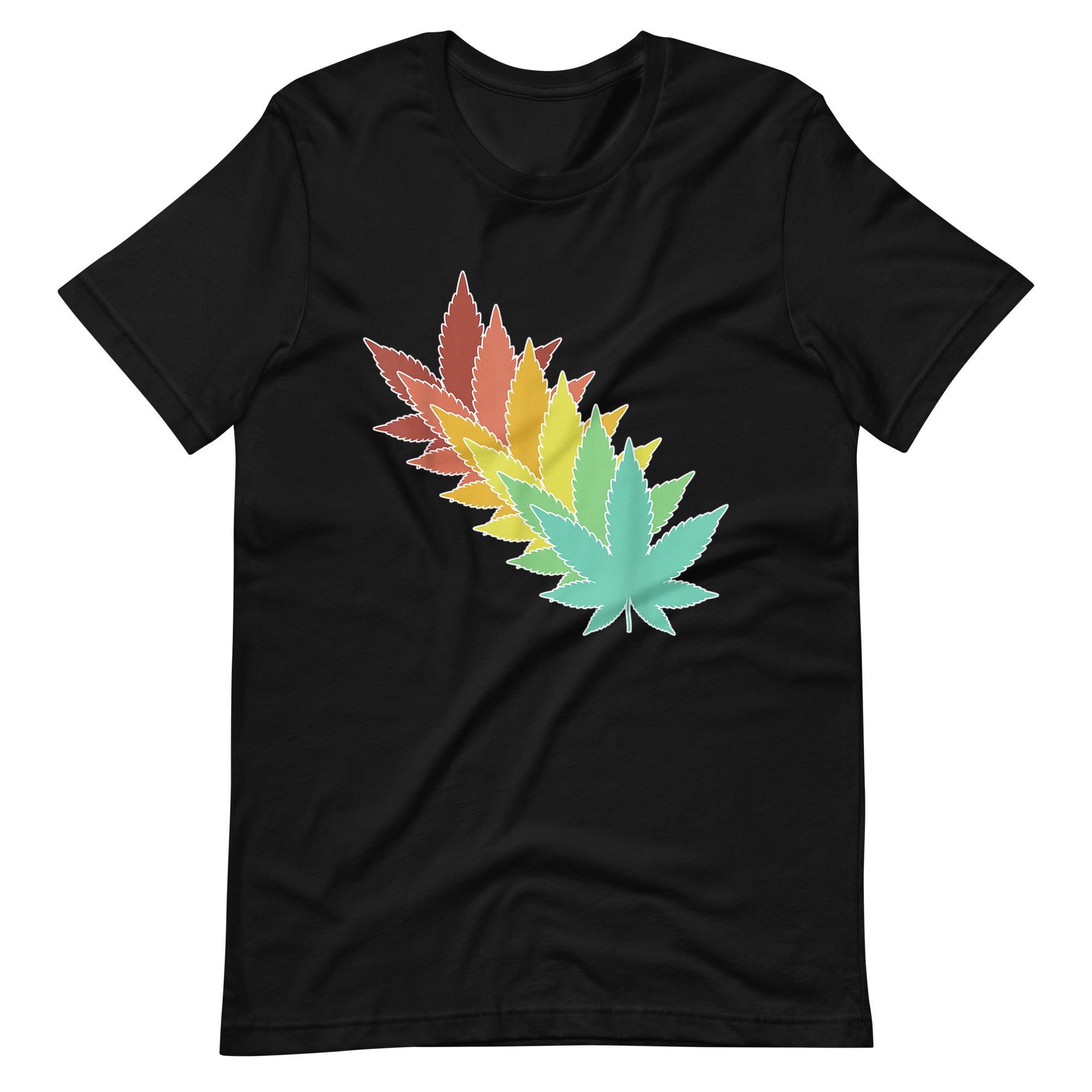 Vintage-Retro-Marijuana-Leaves-Weed-Unisex t-shirt-Phoenix Styles