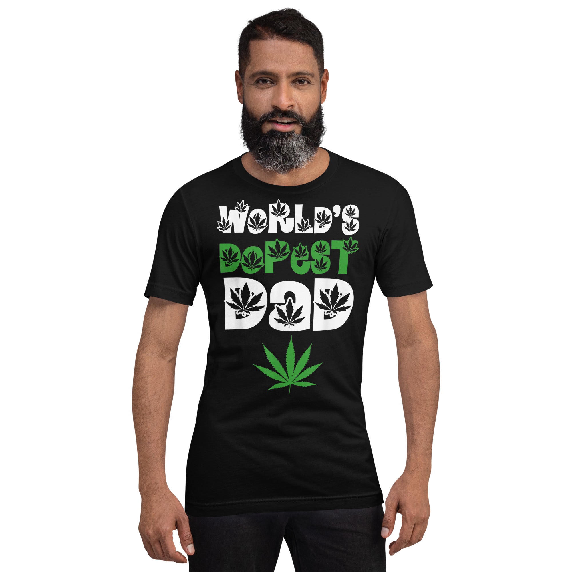 Mens-Worlds-Dopest-Dad-Weed-Marijuana-Cannabis-Leaf- t-shirt-Phoenix Styles