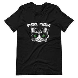 Smoke-Meowt-funny-kitty-Cat-Cannabis Unisex t-shirt-Phoenix Styles