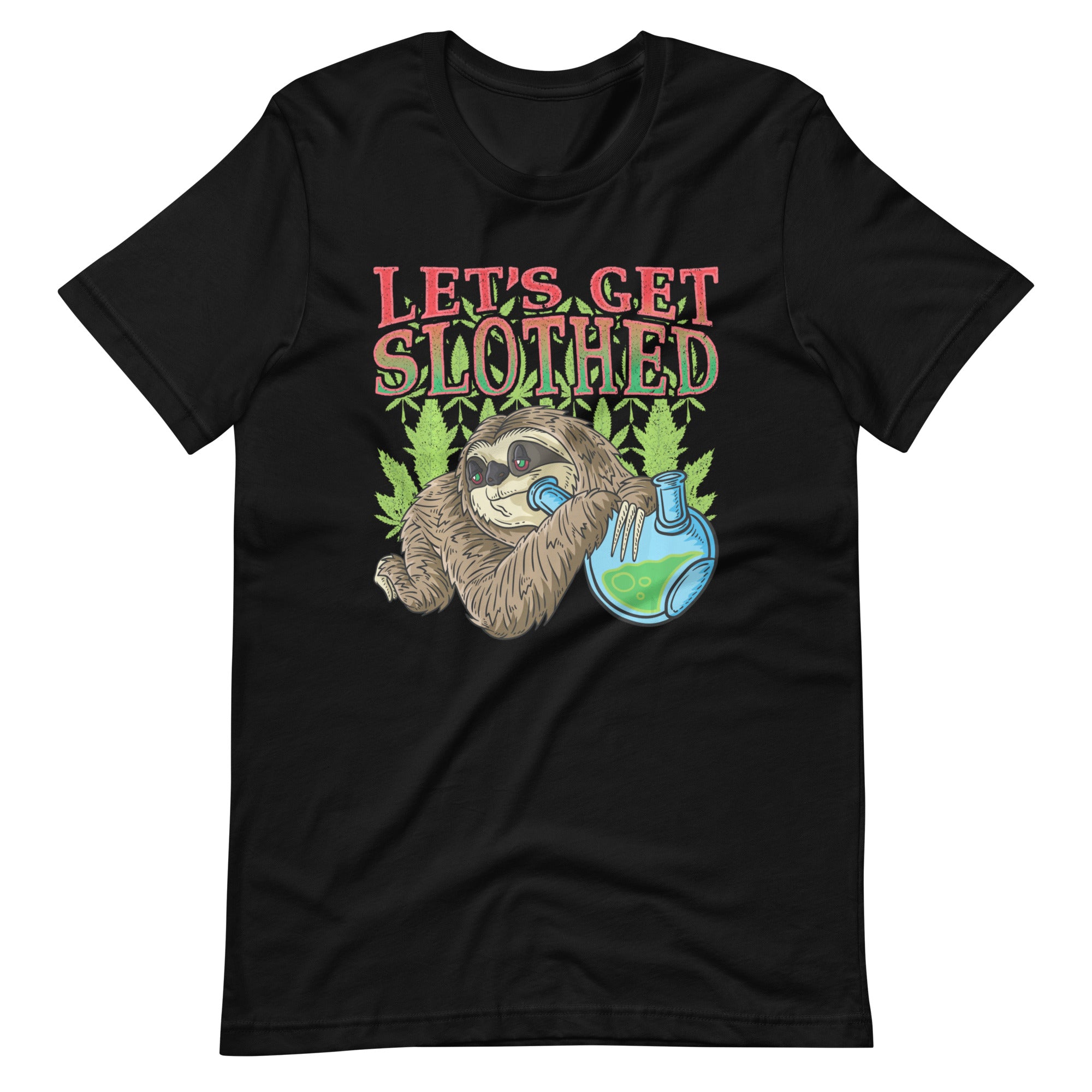 Weed-Smoking-Sloth-Marijuana-THC-T-shirt-Phoenix Styles