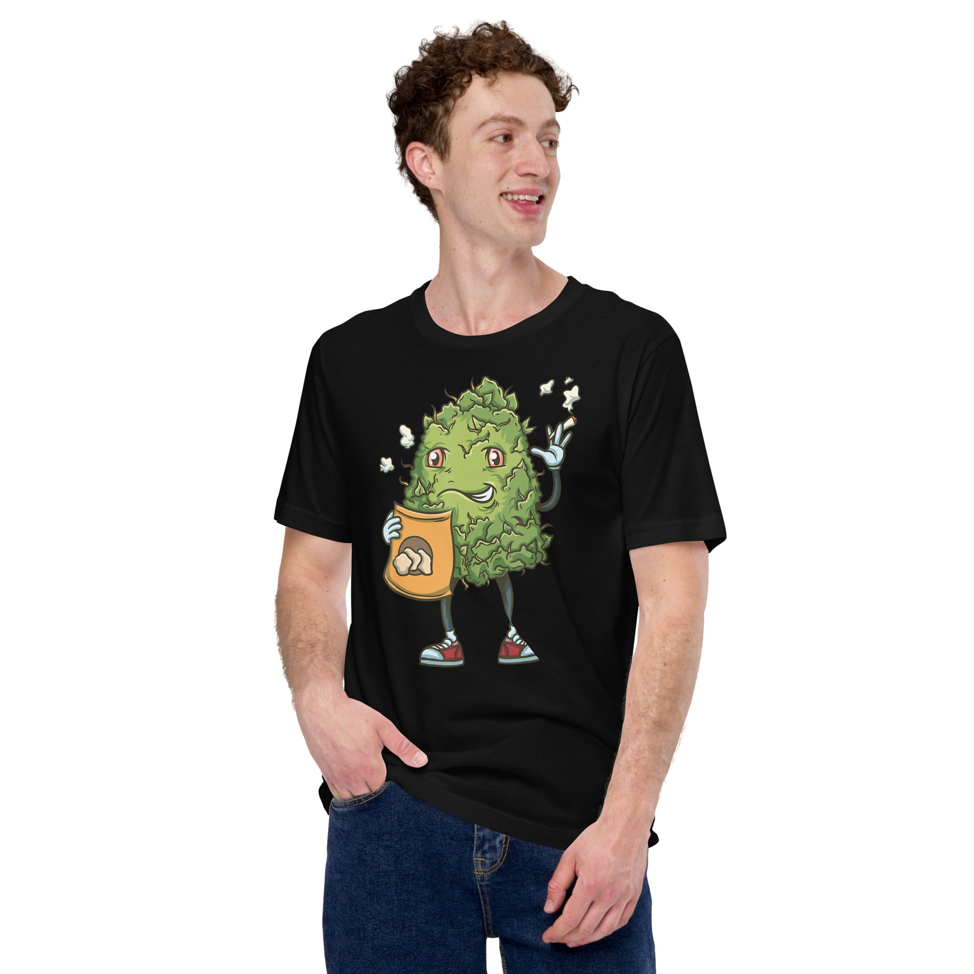 Waving-Marijuana-Bud-Funny- t-shirt-Phoenix Styles