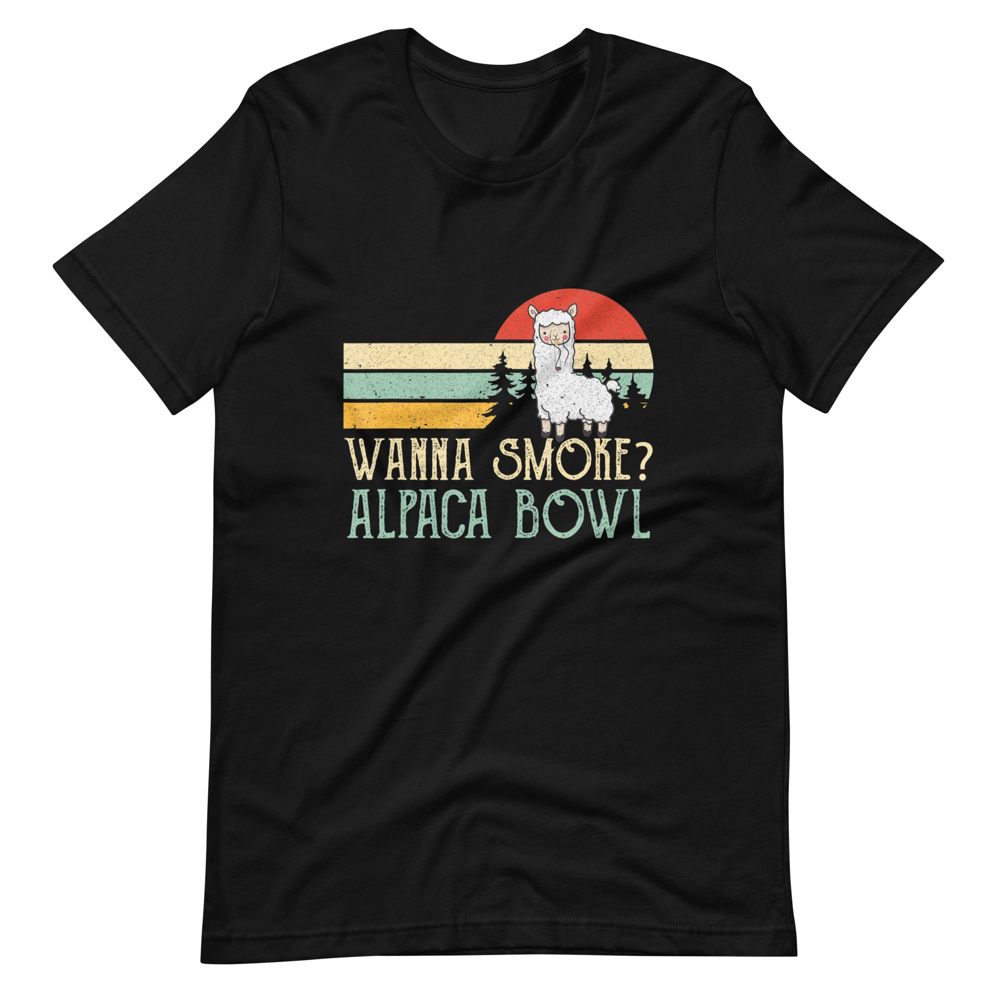 Wanna-Smoke-Alpaca-Bowl-Funny-Llama-Smoking-t-shirt-Phoenix Styles