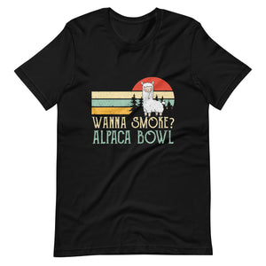 Wanna-Smoke-Alpaca-Bowl-Funny-Llama-Smoking-t-shirt-Phoenix Styles