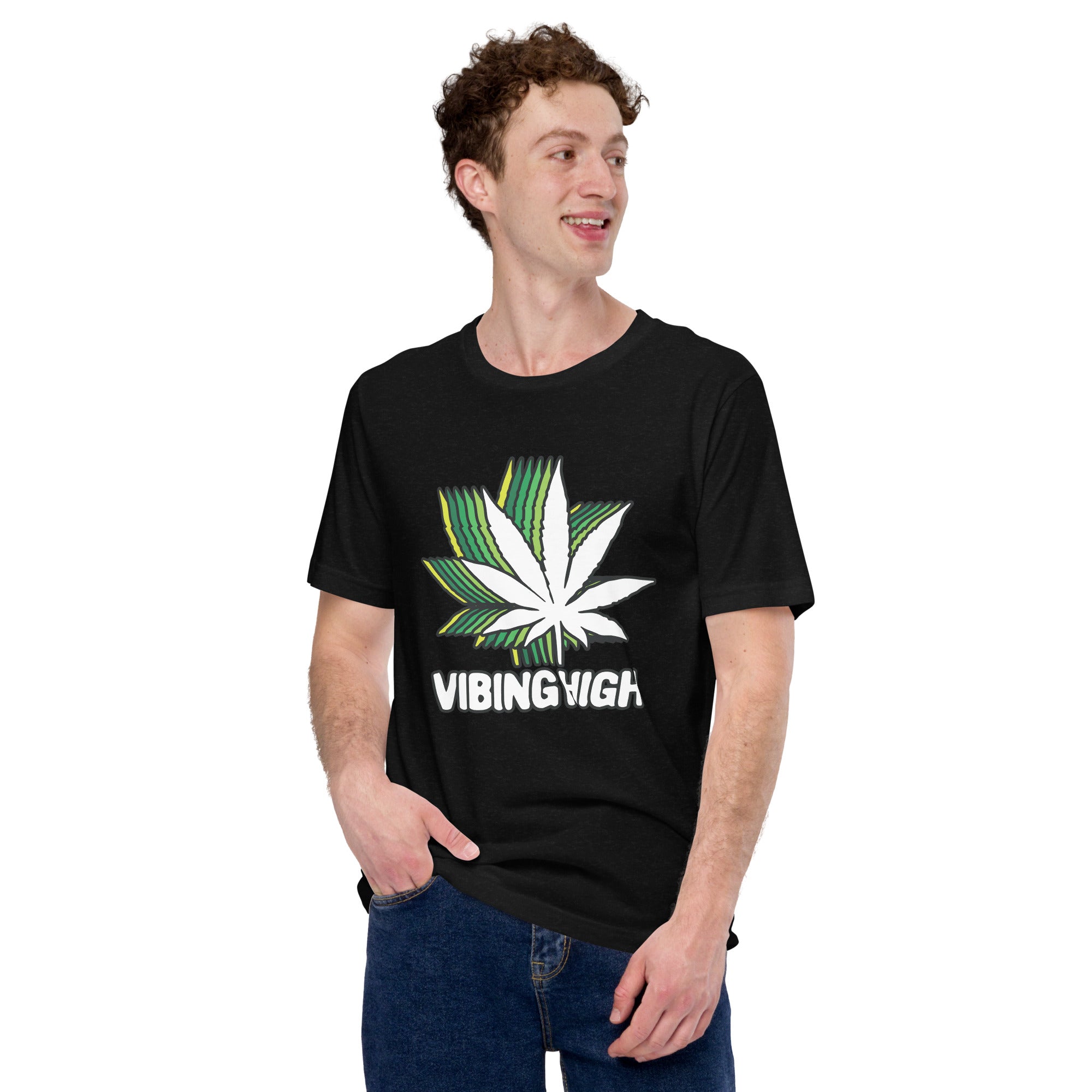 Vibing High Unisex t-shirt-Phoenix Styles