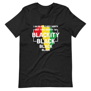 Blackity Black Black Color Print Unisex t-shirt-Phoenix Styles