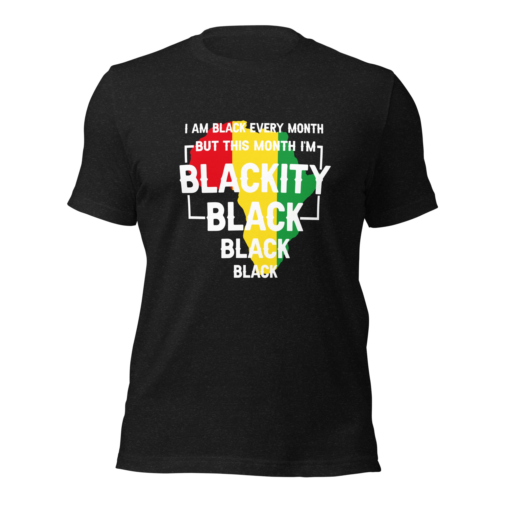 Blackity Black Black Color Print Unisex t-shirt-Phoenix Styles