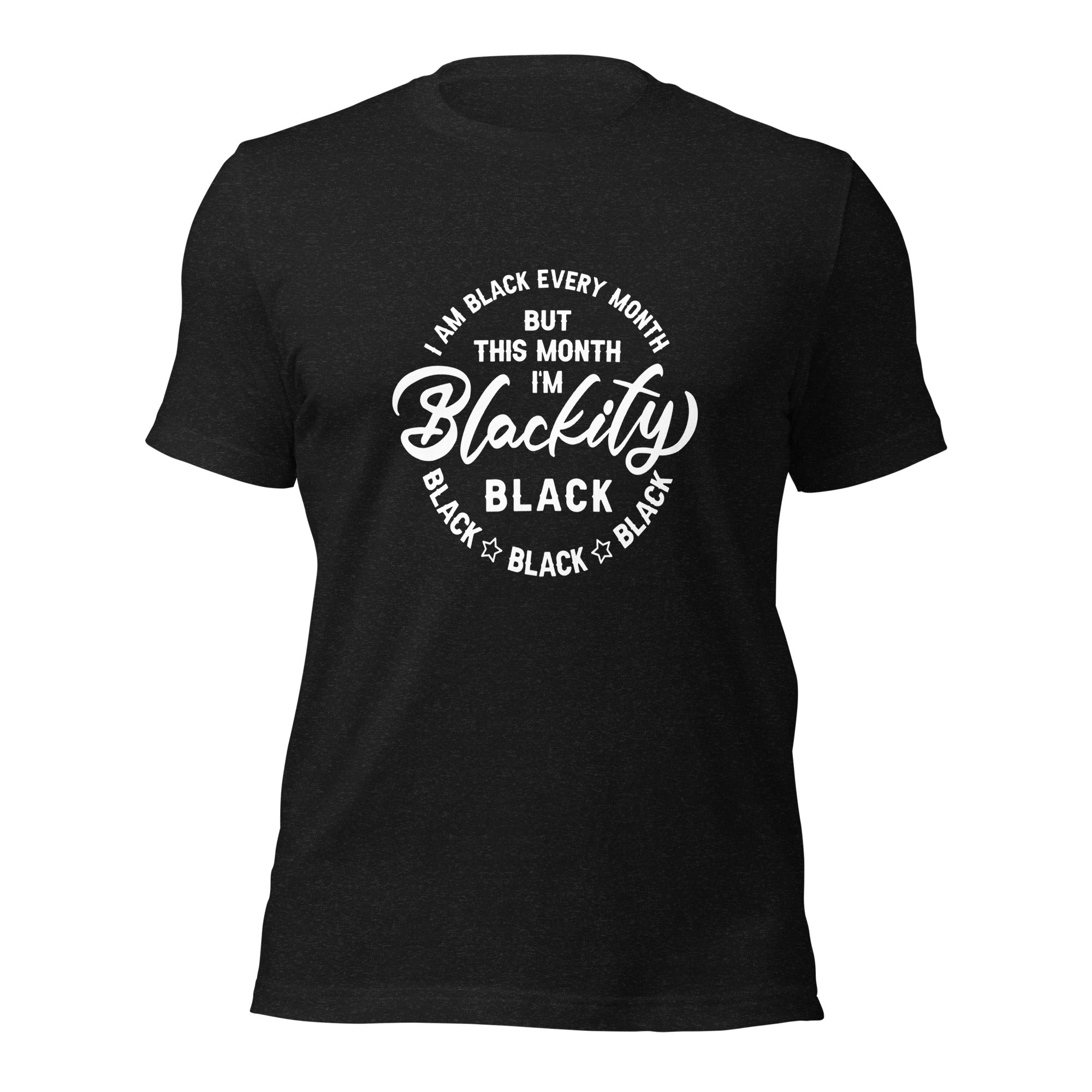 Blackity White Print Unisex t-shirt-Phoenix Styles