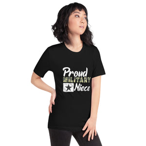 Proud Military Niece Unisex t-shirt-Phoenix Styles