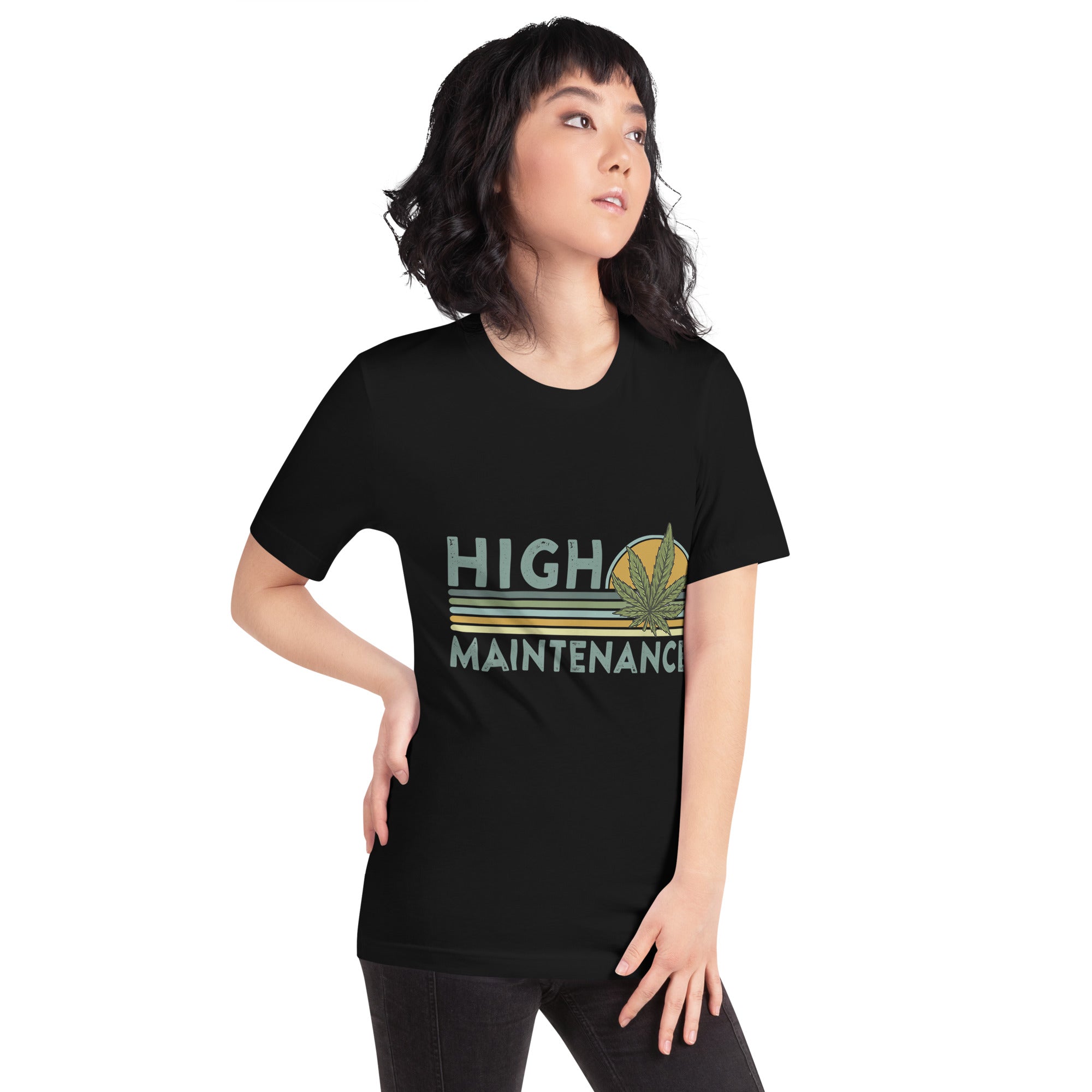 High-Maintenance-Funny-Weed-Unisex t-shirt-Phoenix Styles