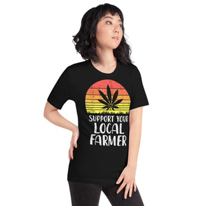 Local-Support-Farmer-Weed-Cannabis-Unisex t-shirt-Phoenix Styles