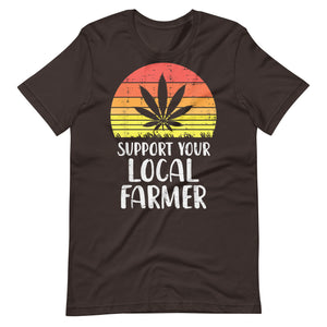 Local-Support-Farmer-Weed-Cannabis-Unisex t-shirt-Phoenix Styles