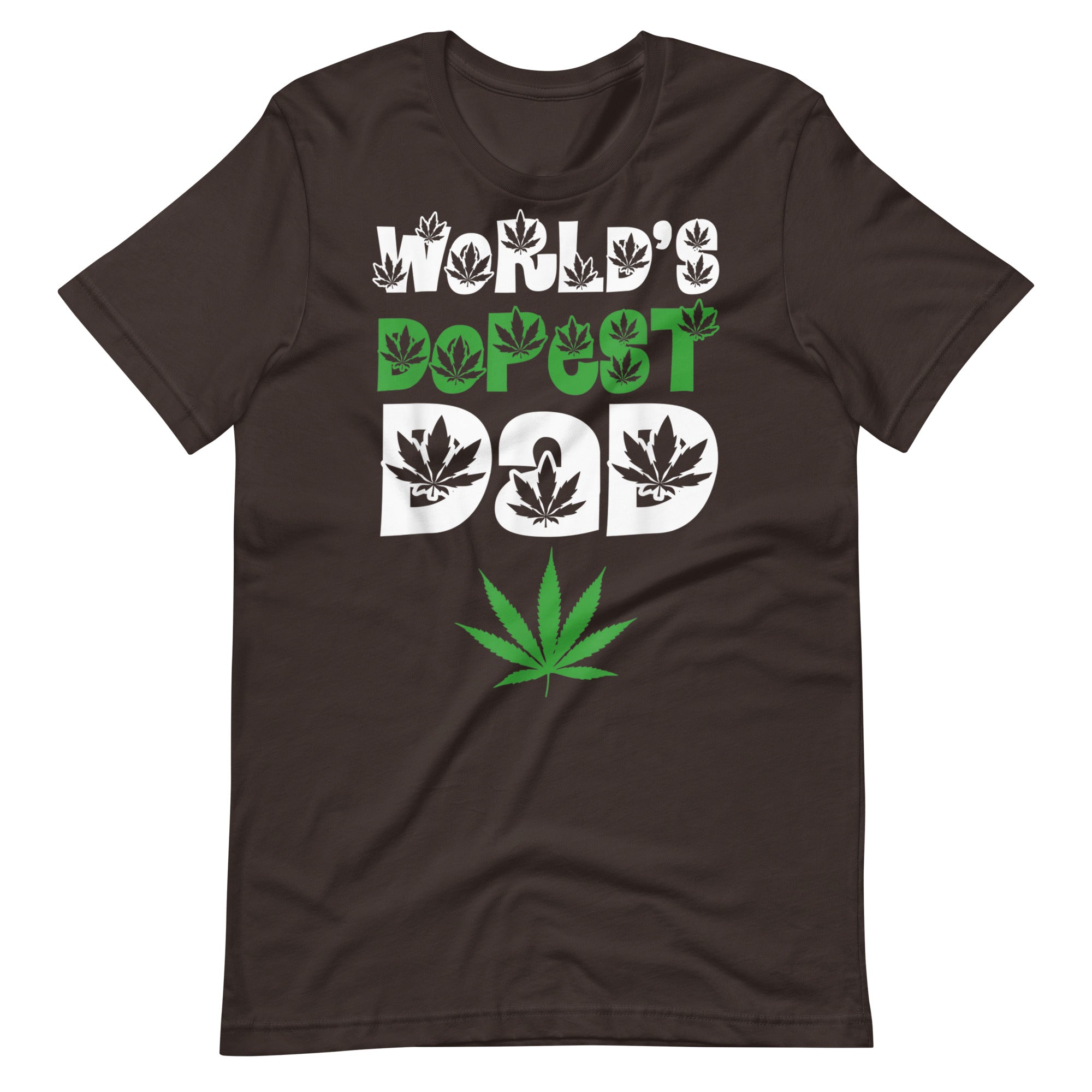 Mens-Worlds-Dopest-Dad-Weed-Marijuana-Cannabis-Leaf- t-shirt-Phoenix Styles