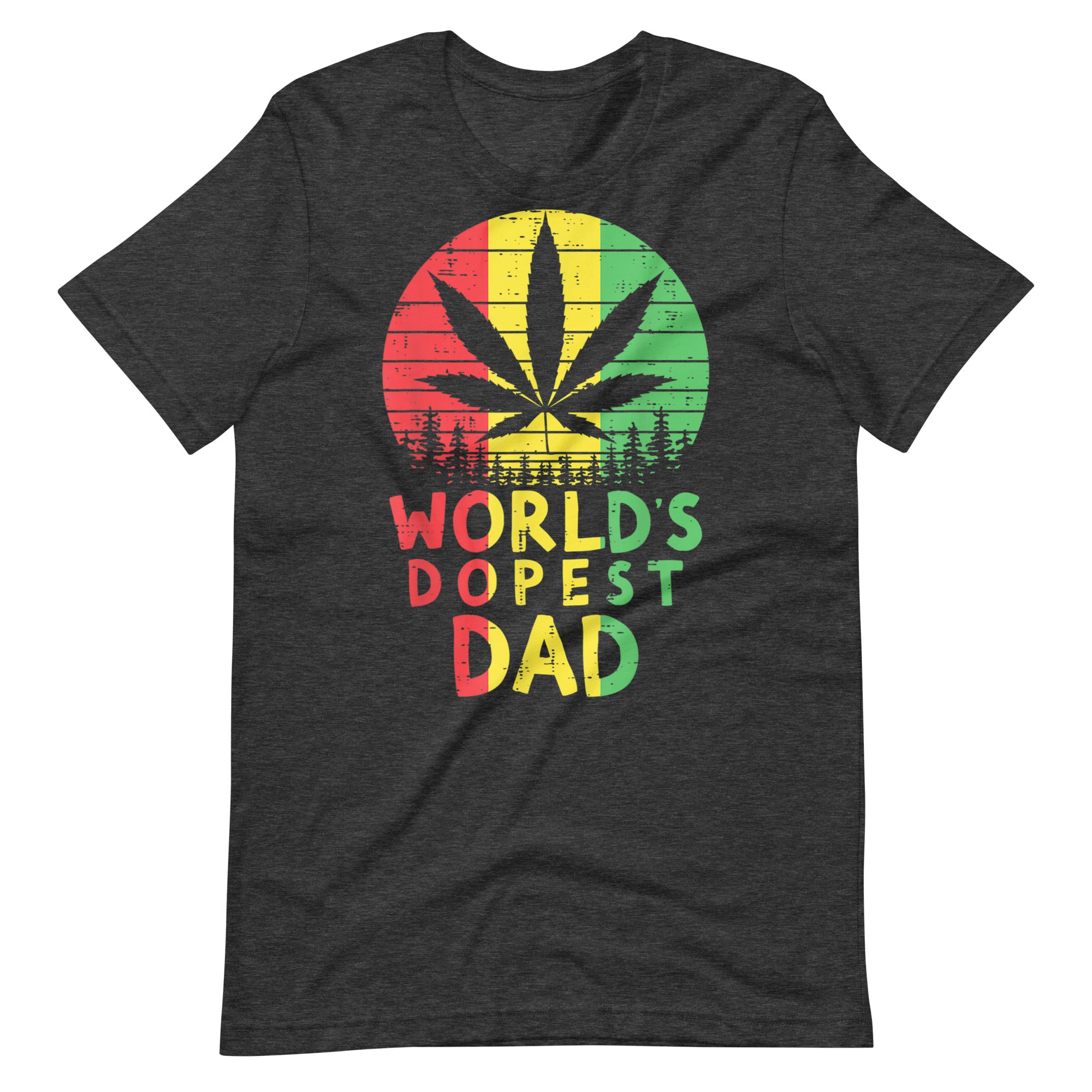 Mens-Worlds-Dopest-Dad-Rasta-Jamaican-Weed-t-shirt-Phoenix Styles