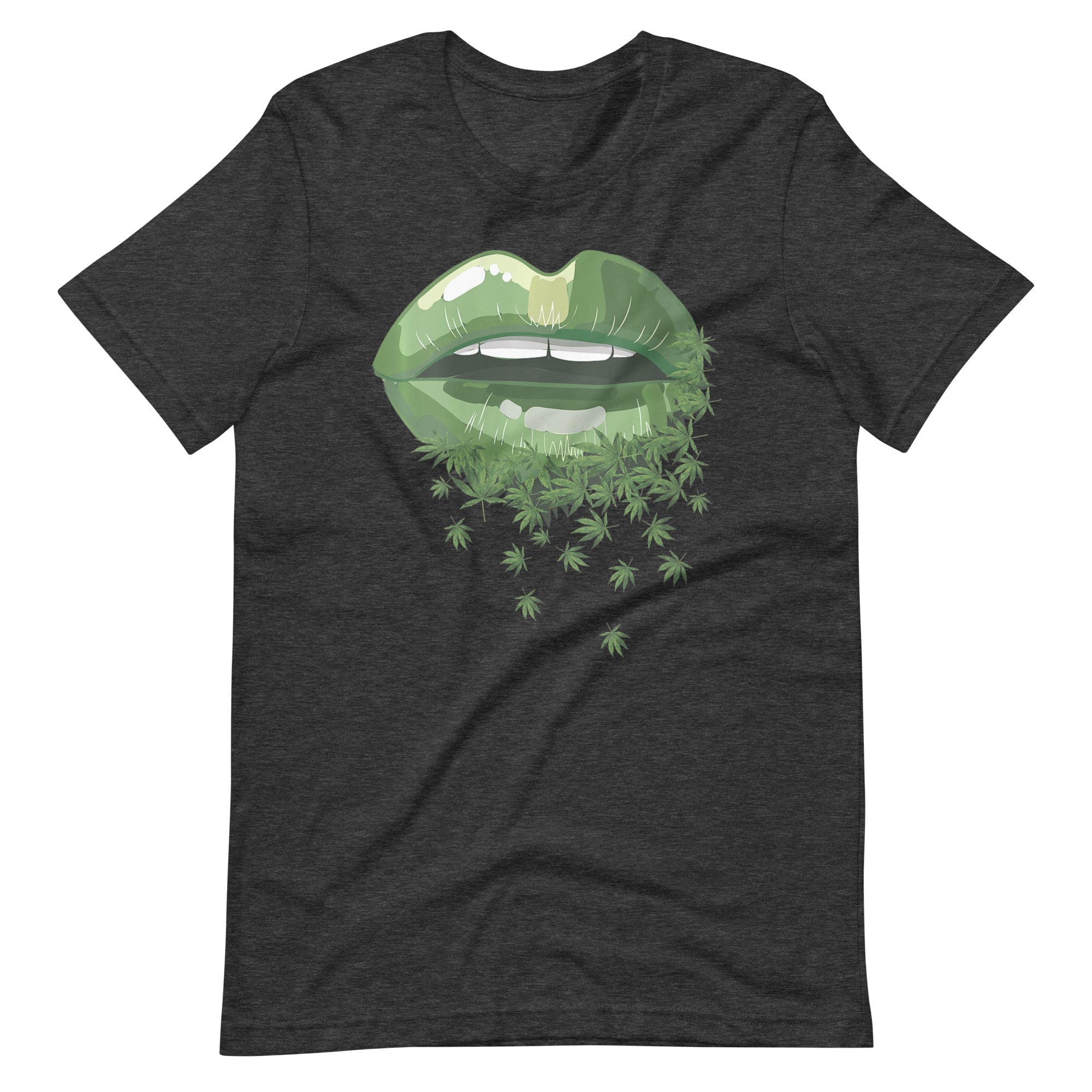 Womens-Funny-Sexy-Lips-Cannabis-Marijuana t-shirt-Phoenix Styles