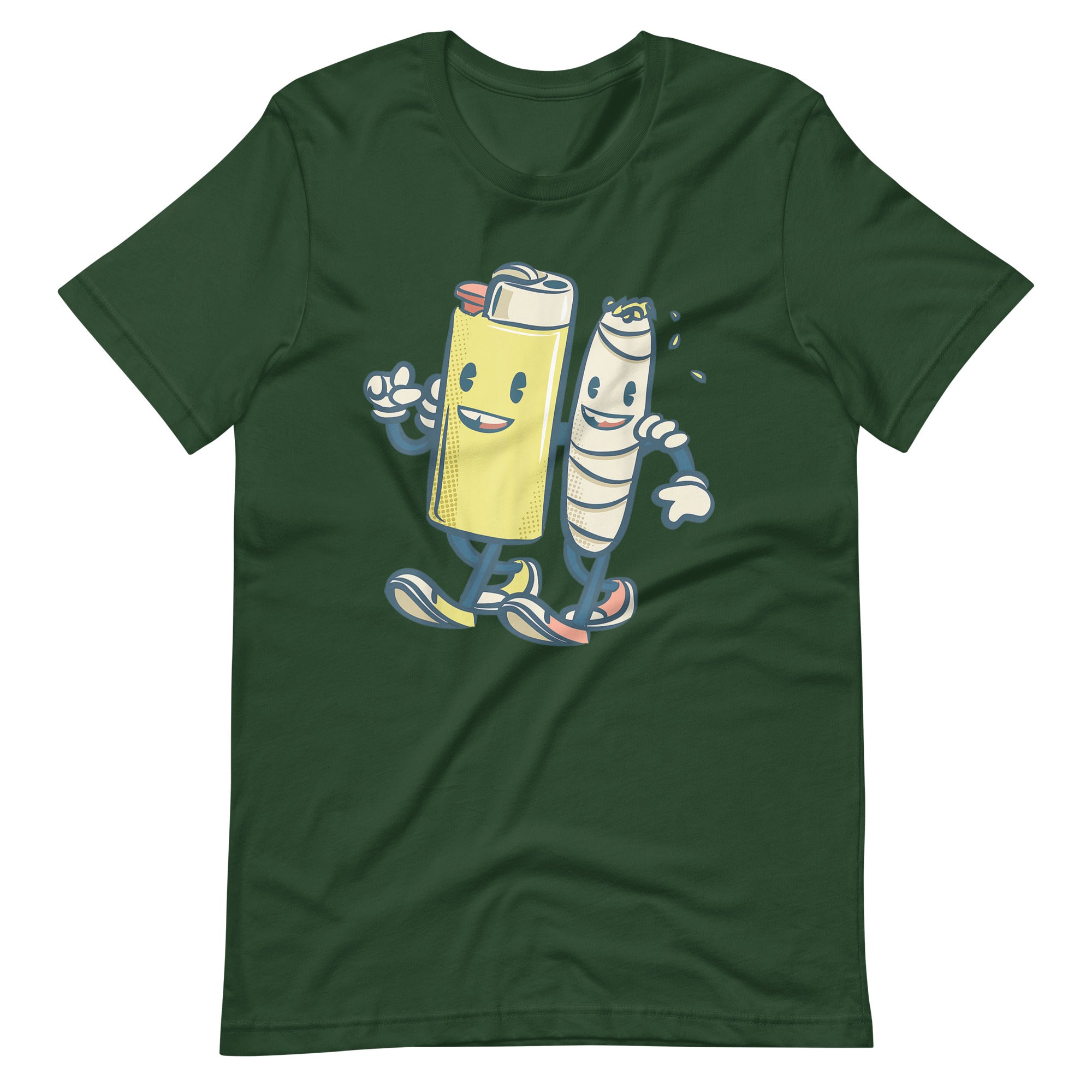 Lighter-Joint-Friends-420-Smoking-Weed-Unisex t-shirt-Phoenix Styles