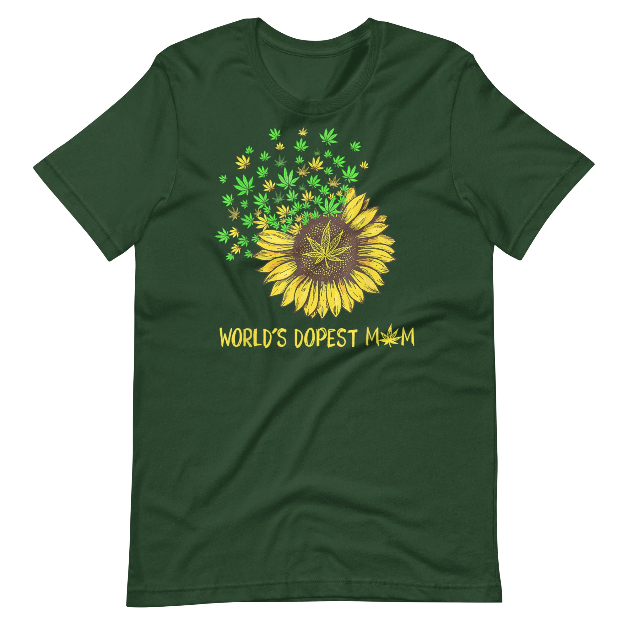 World Dopest Mom Sunflower t-shirt-Phoenix Styles