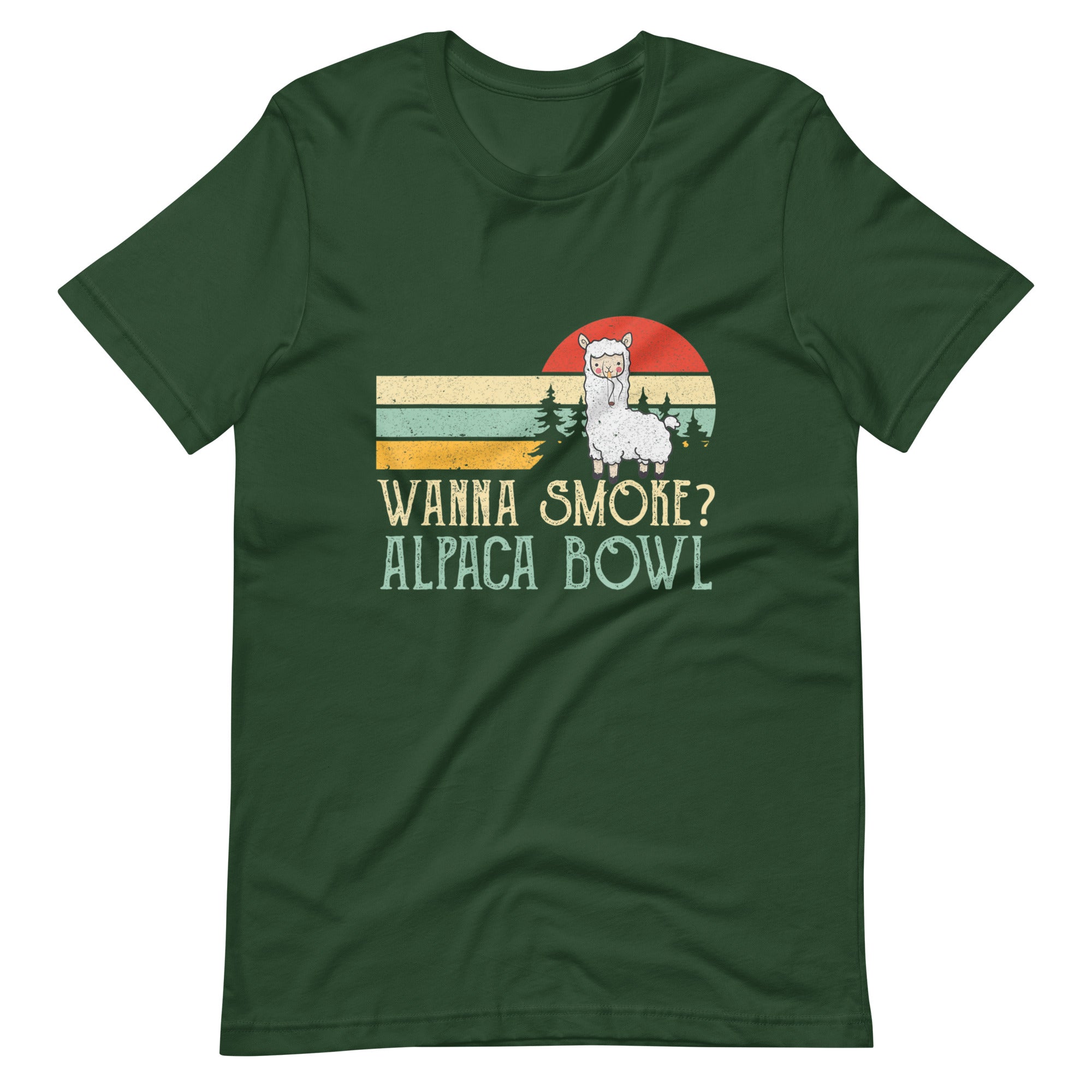 Wanna-Smoke-Alpaca-Bowl-Funny-Llama-Smoking-t-shirt-Phoenix Styles