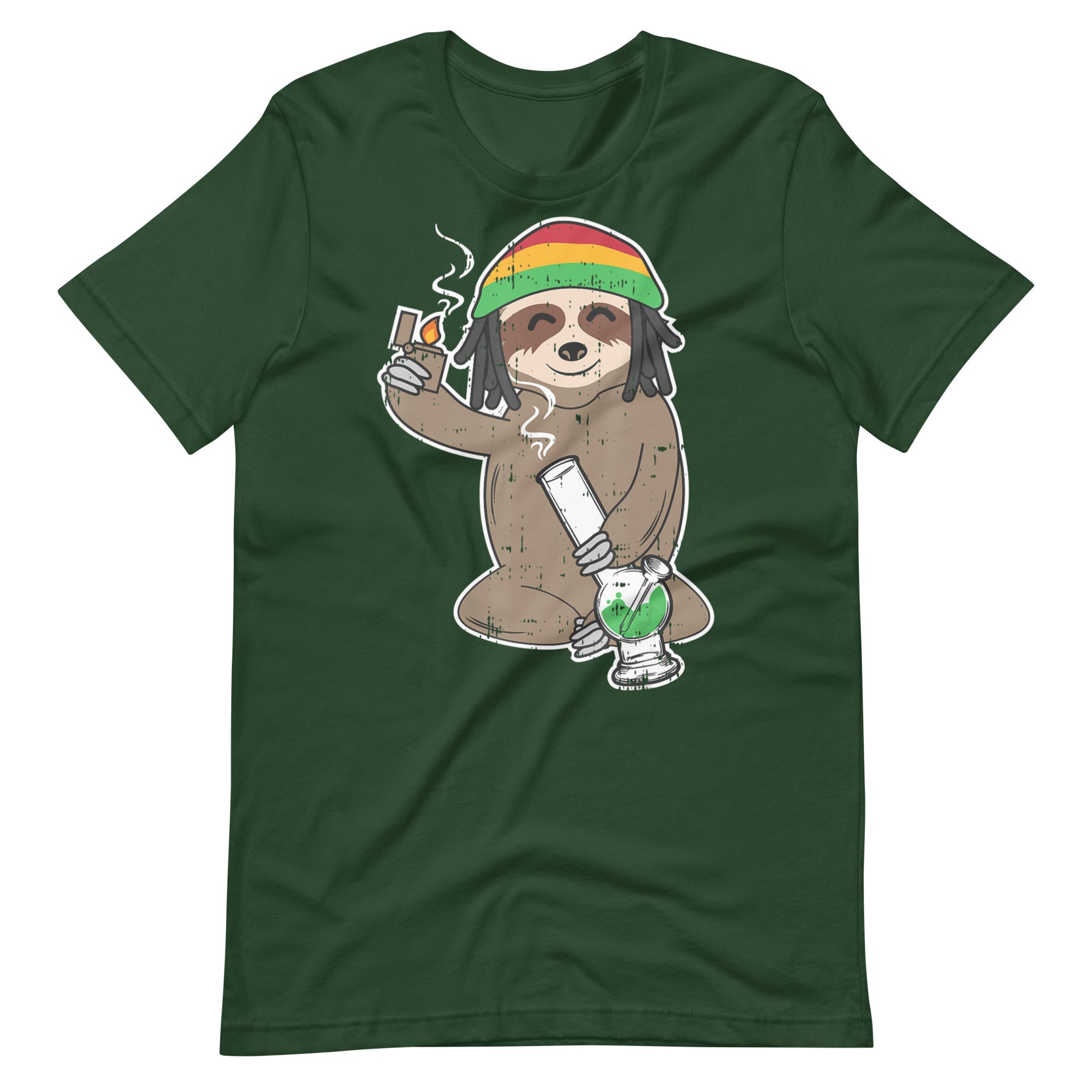 Sloth-High-Weed-Bong-Funny-shirt-Phoenix Styles