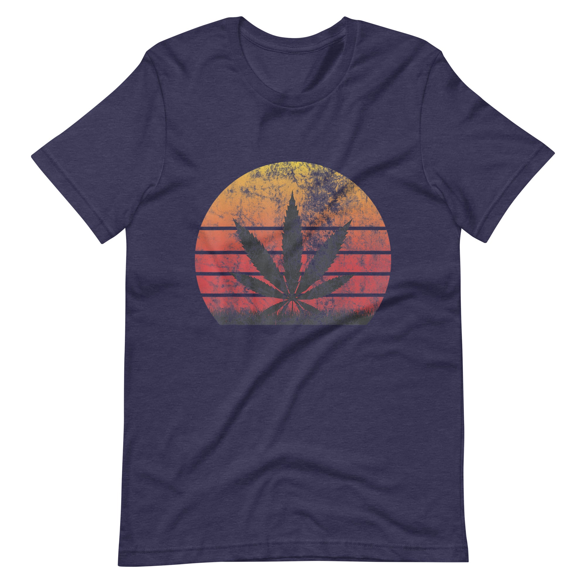 Sun-Vintage-T-Shirt-Marijuana-Leaf-Unisex t-shirt-Phoenix Styles