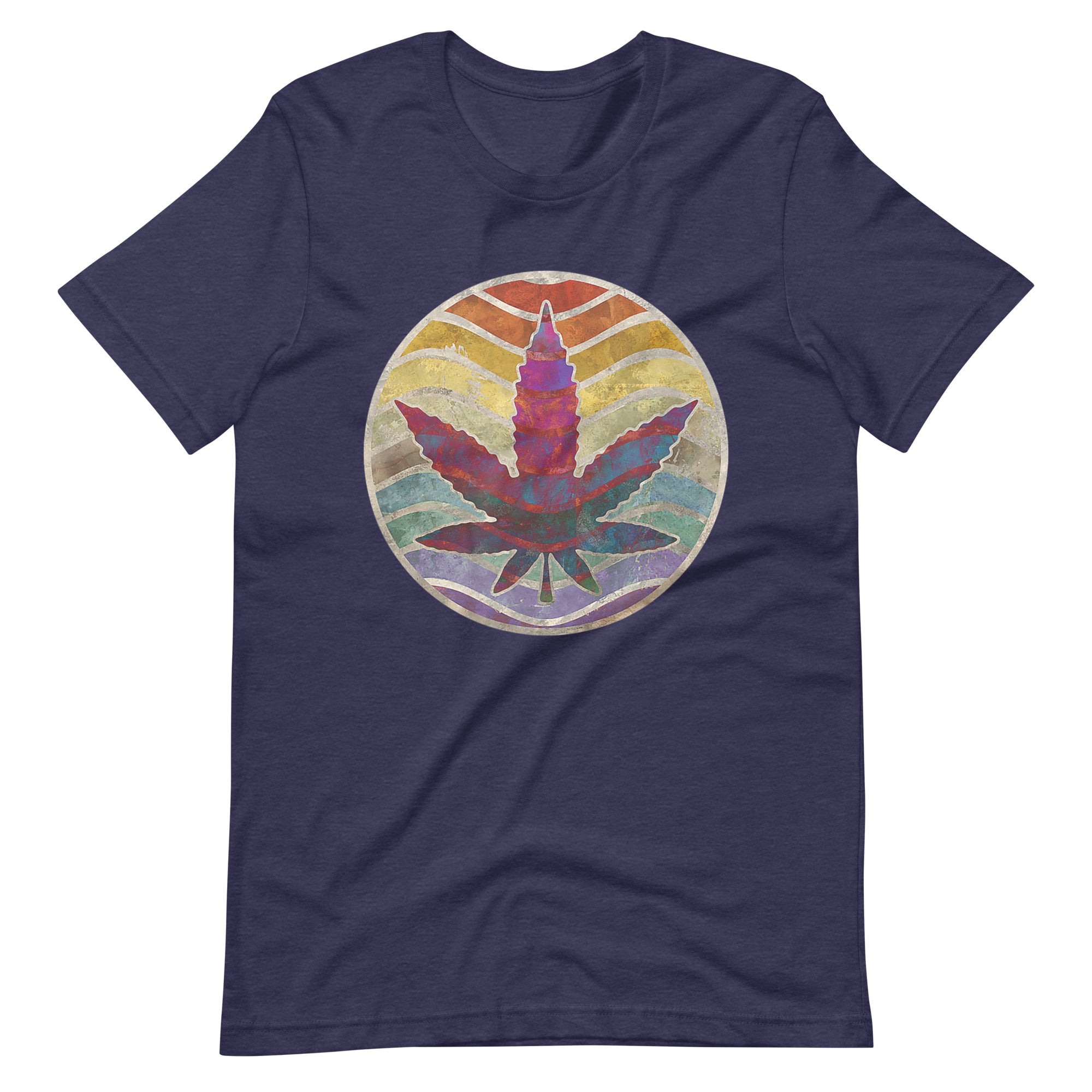 Retro-Design-of-Marijuana-Leaf-Unisex t-shirt-Phoenix Styles