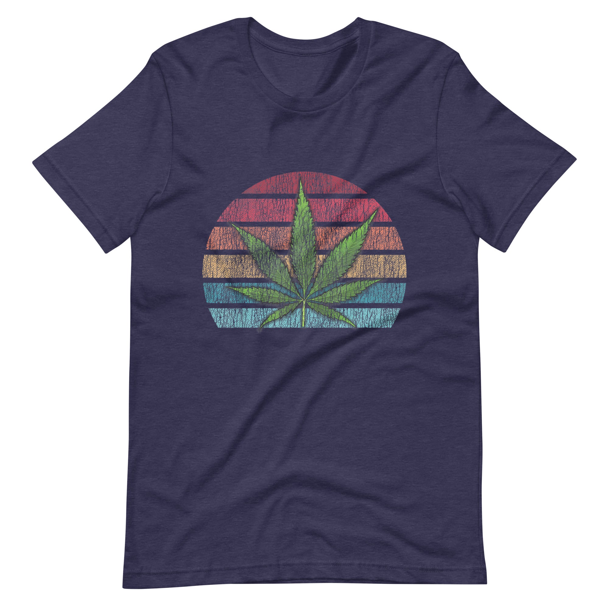 Vintage-Marijuana-Weed-Cannabis-Leaf-Retro-Stoner-Unisex t-shirt-Phoenix Styles