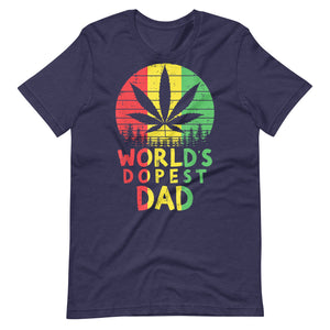 Mens-Worlds-Dopest-Dad-Rasta-Jamaican-Weed-t-shirt-Phoenix Styles