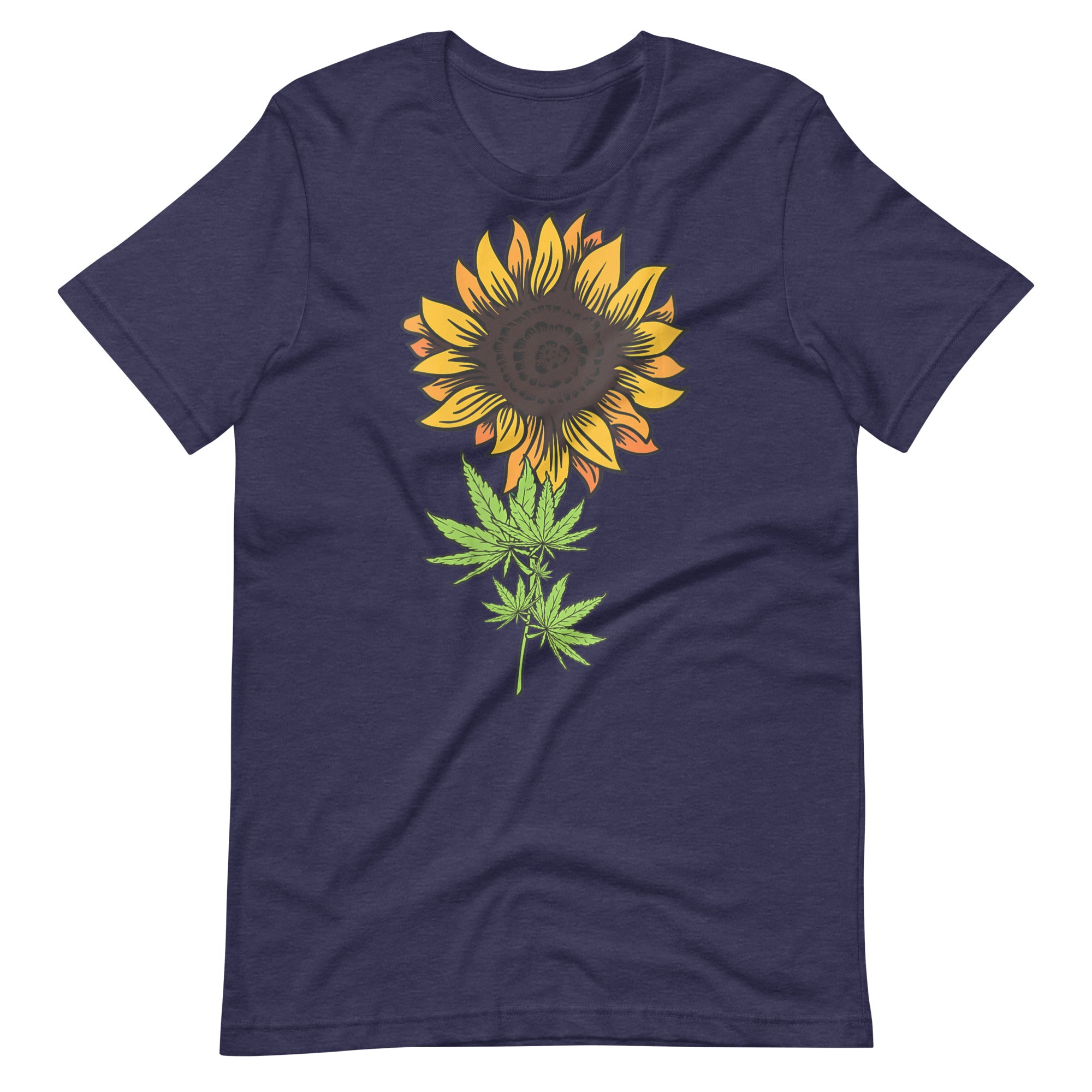 Womens-Weed-Marijuana-Leaf-Cannabis-Sun-flower- t-shirt-Phoenix Styles