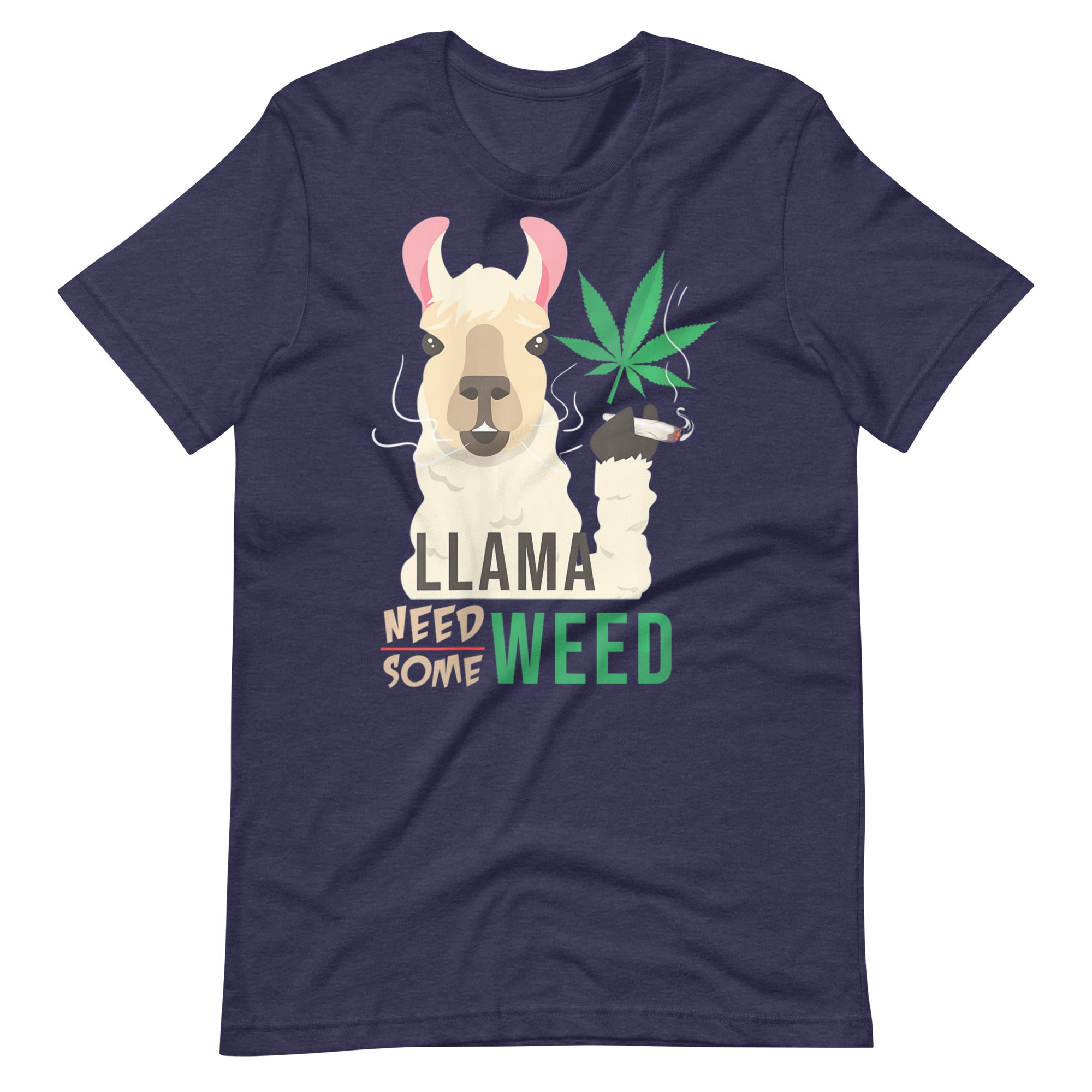 Womens-Funny-Llama-Need-Some-Weed-Pot-Smoking-t-shirt-Phoenix Styles