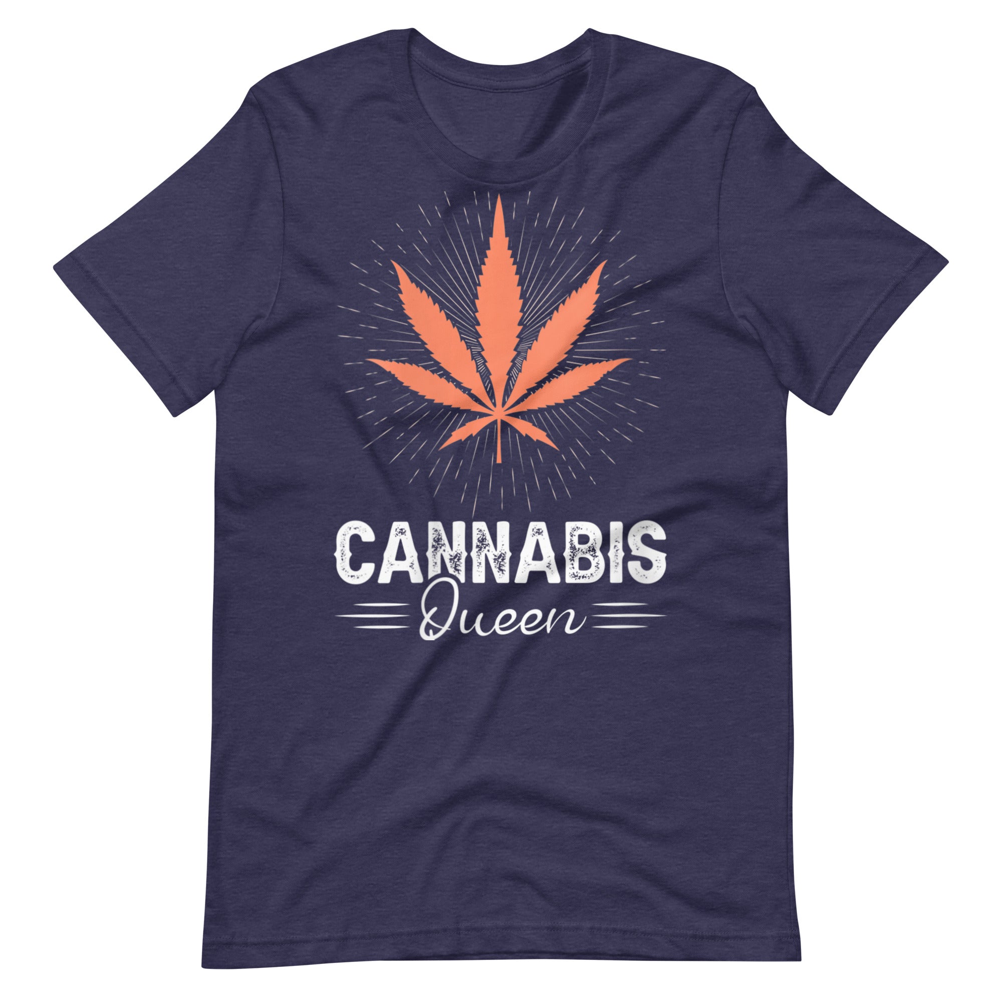 Womens-Cannabis-Queen-Crown-Meditate- t-shirt-Phoenix Styles