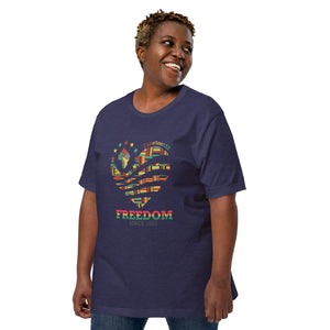 Freedom Heart Unisex t-shirt-Phoenix Styles