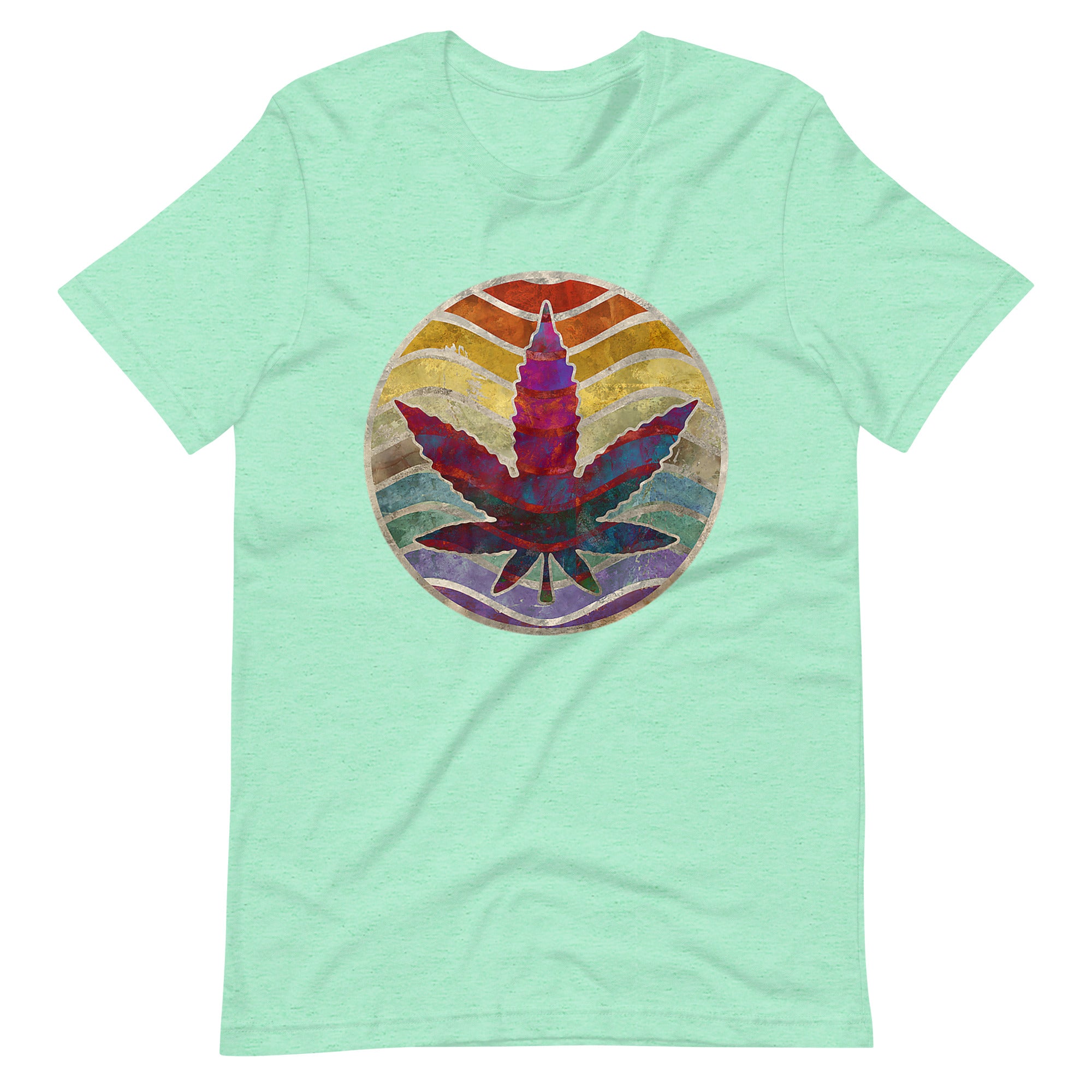 Retro-Design-of-Marijuana-Leaf-Unisex t-shirt-Phoenix Styles