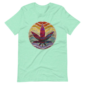 Retro-Design-of-Marijuana-Leaf-Unisex t-shirt-Phoenix Styles