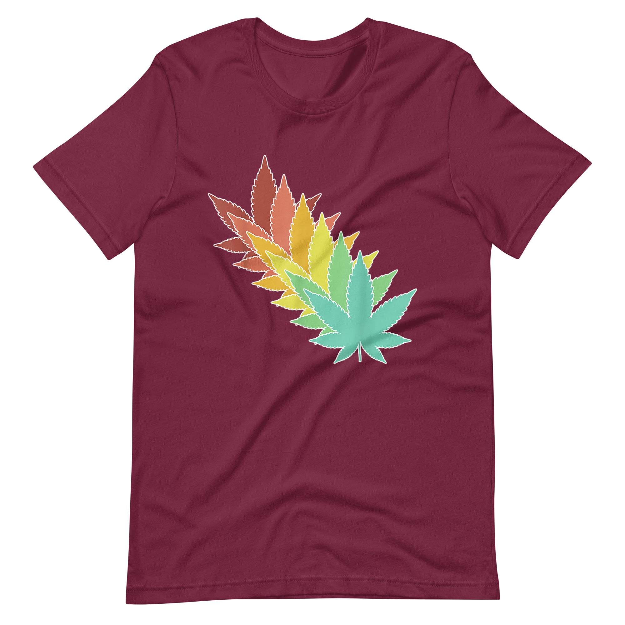 Vintage-Retro-Marijuana-Leaves-Weed-Unisex t-shirt-Phoenix Styles