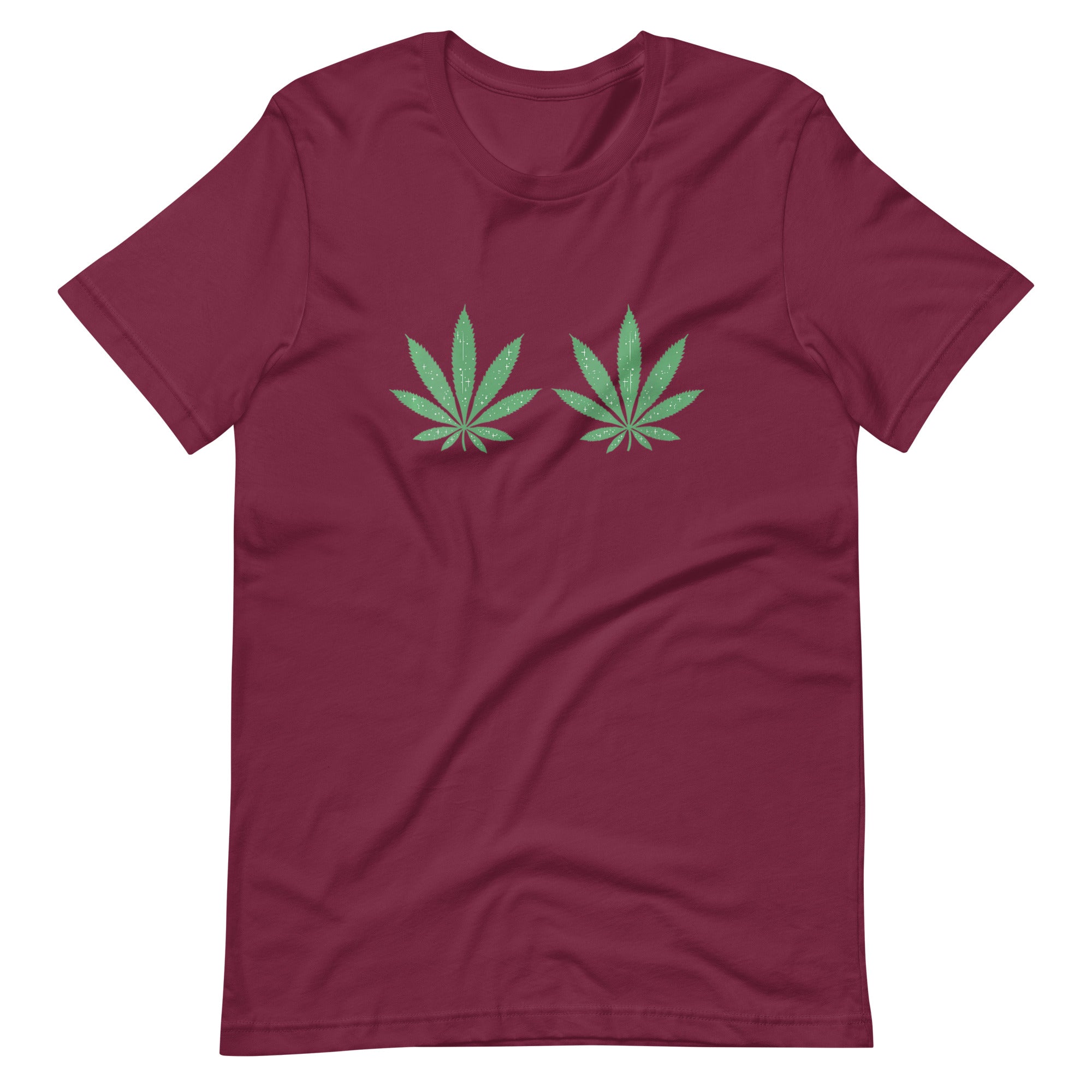 Womens-Weed-Green-Boobs-Bra t-shirt-Phoenix Styles