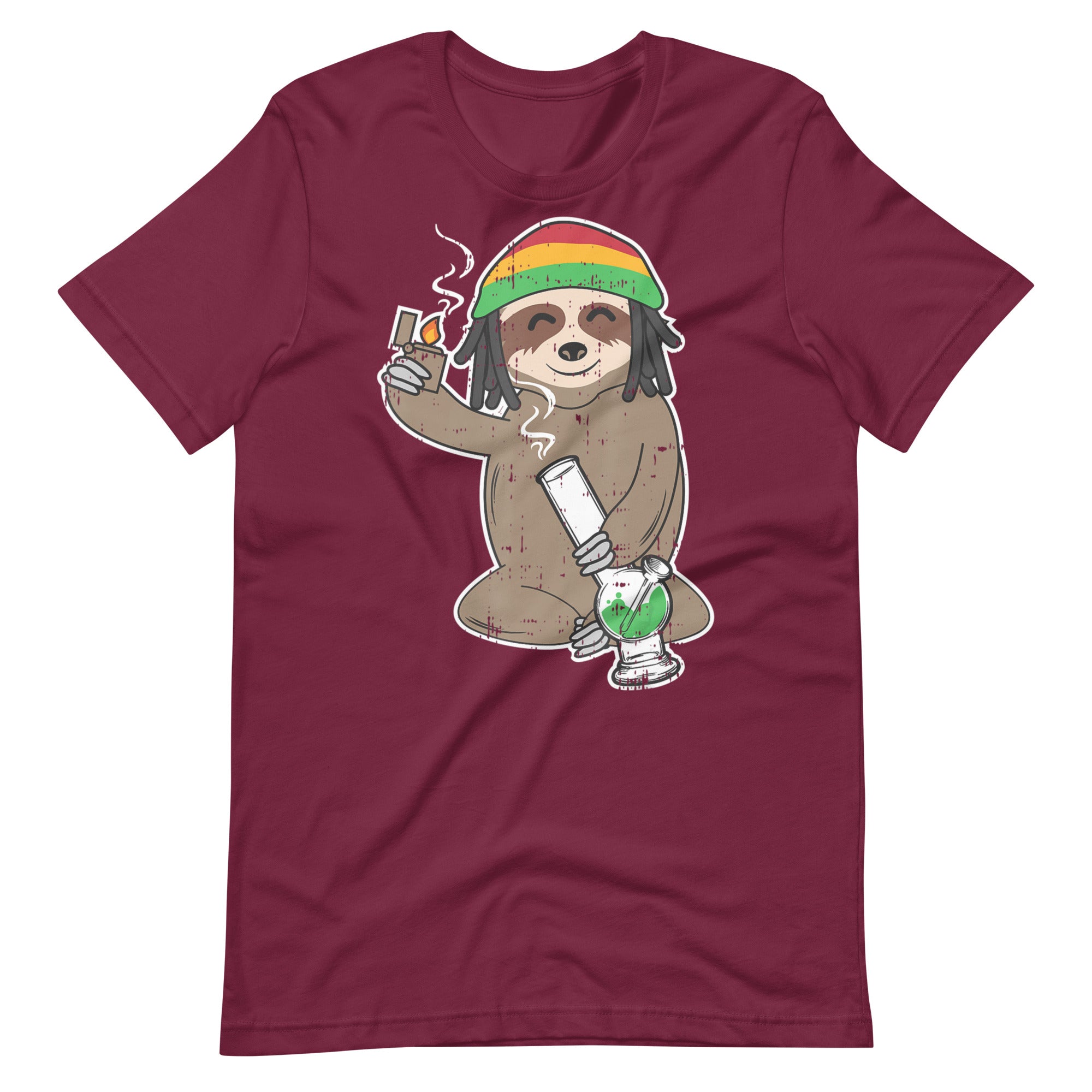 Sloth-High-Weed-Bong-Funny-shirt-Phoenix Styles