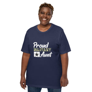 Proud Military Aunt Unisex t-shirt-Phoenix Styles