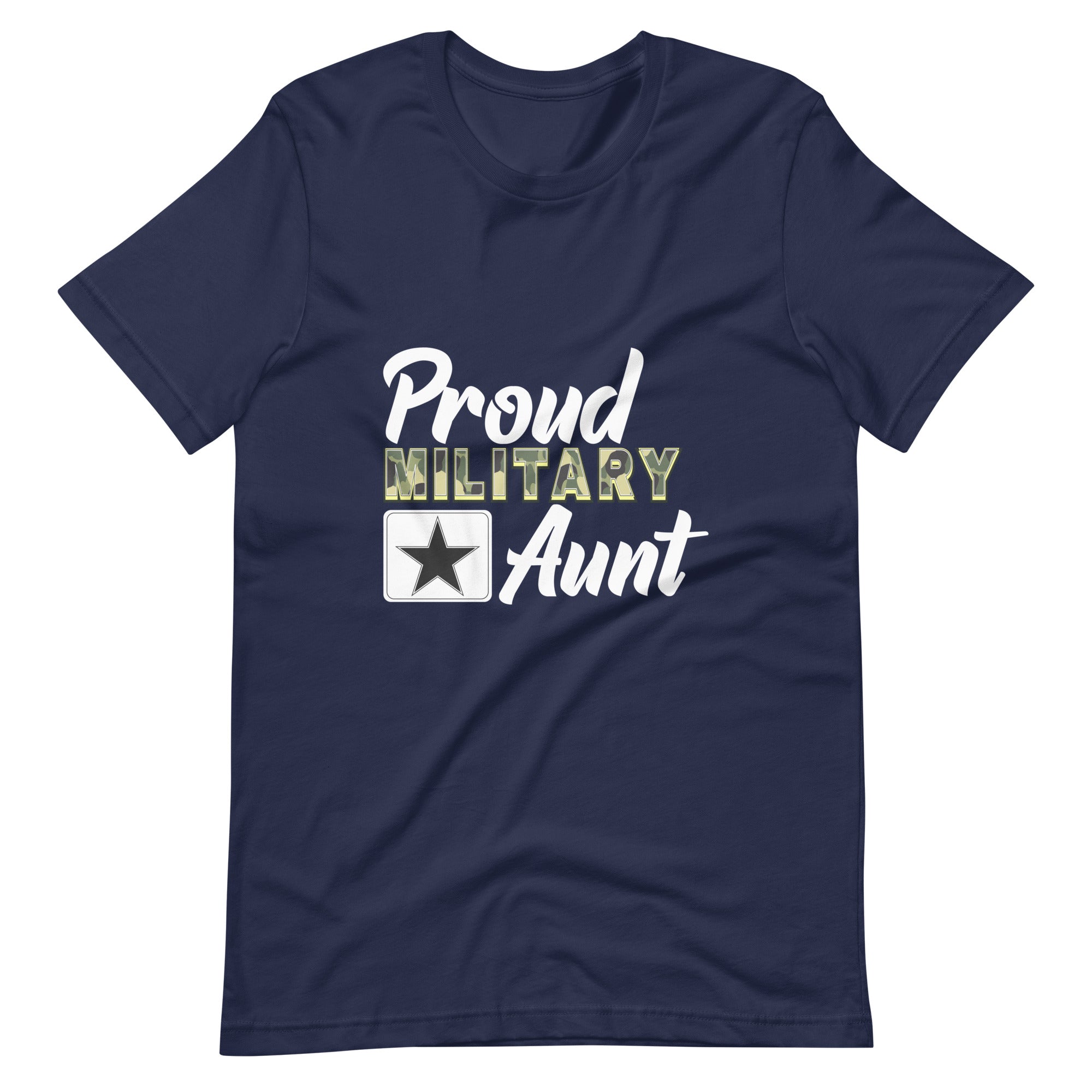 Proud Military Aunt Unisex t-shirt-Phoenix Styles