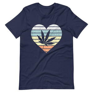 Womens-Weed-Cannabis-Heart-Unisex t-shirt-Phoenix Styles