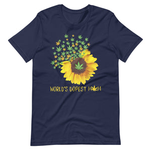 Worlds-Dopest-Mom-Sunflower-Weed-Unisex t-shirt-Phoenix Styles