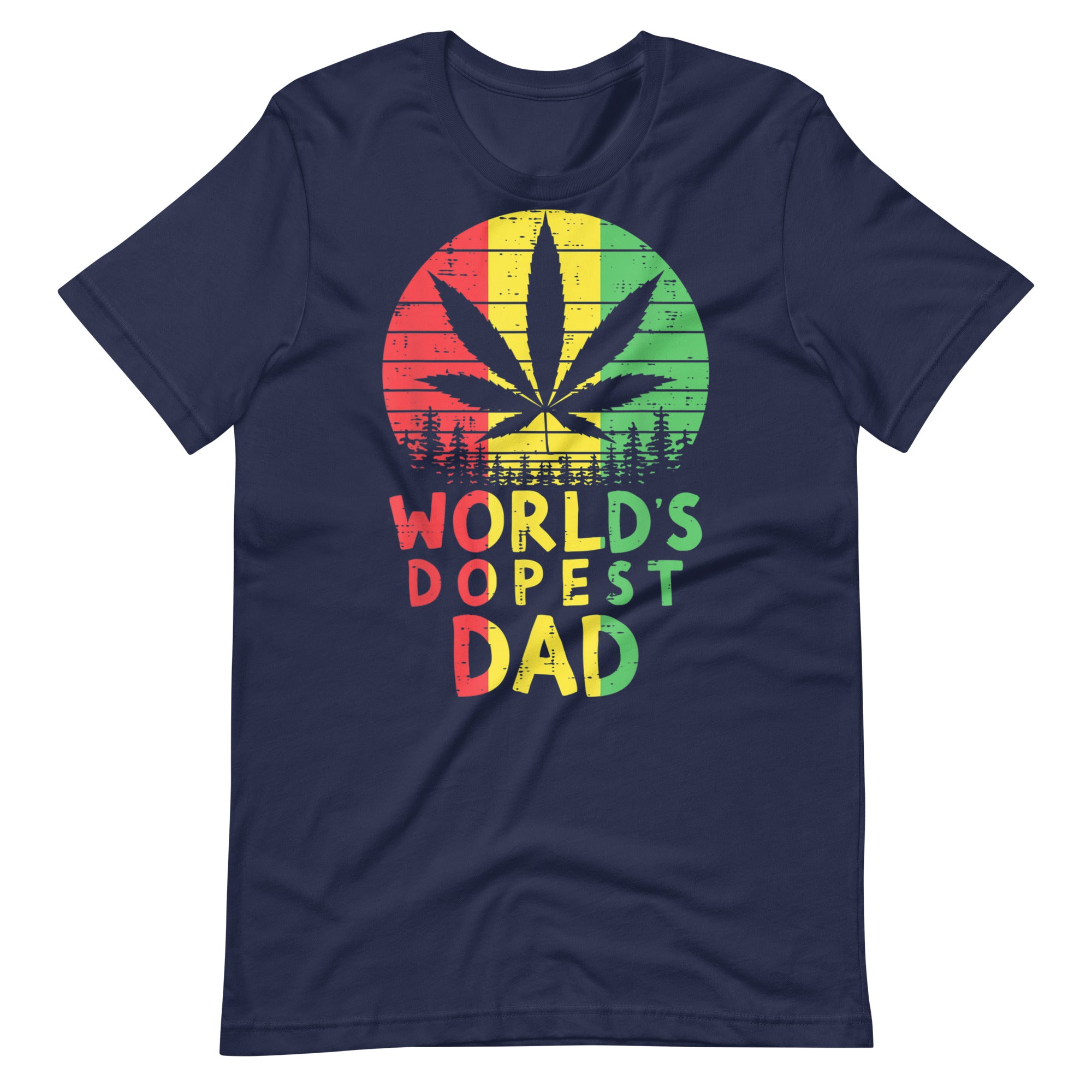 Mens-Worlds-Dopest-Dad-Rasta-Jamaican-Weed-t-shirt-Phoenix Styles