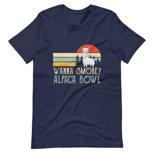 Wanna-Smoke-Alpaca-Bowl-Funny-Llama-Smoking-t-shirt-Phoenix Styles