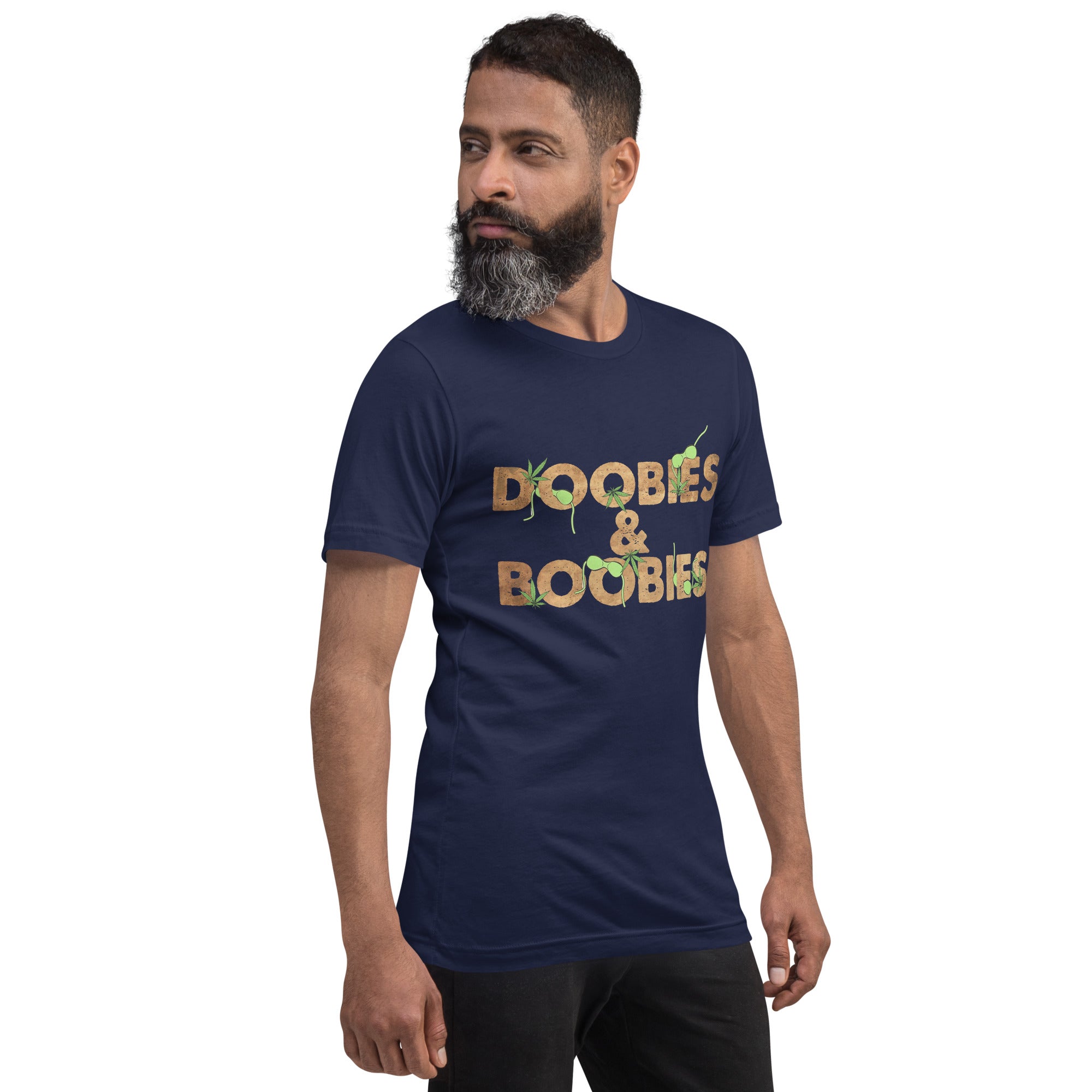 Doobies-Boobies-Breast-Bra-Weed-Unisex t-shirt-Phoenix Styles