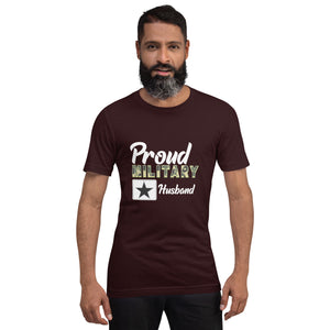 Proud Military Husband Unisex t-shirt-Phoenix Styles