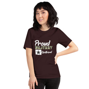 Proud Military Girlfriend Unisex t-shirt-Phoenix Styles