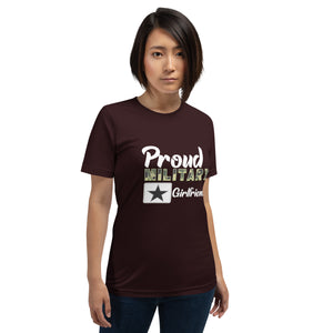 Proud Military Girlfriend Unisex t-shirt-Phoenix Styles