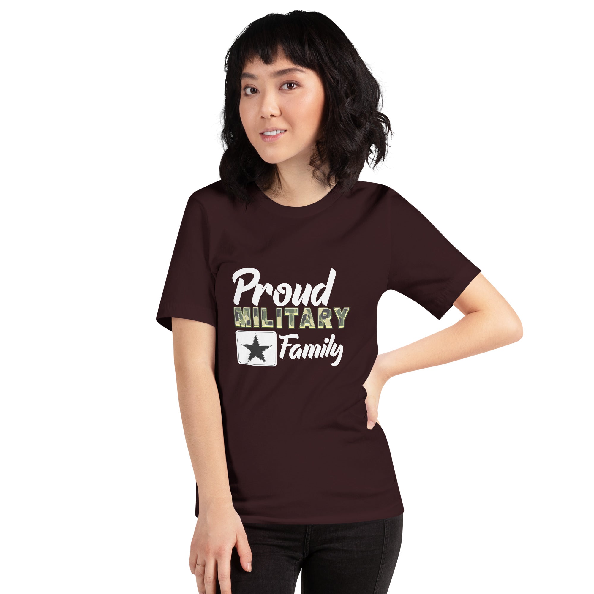 Proud Military Family Unisex t-shirt-Phoenix Styles