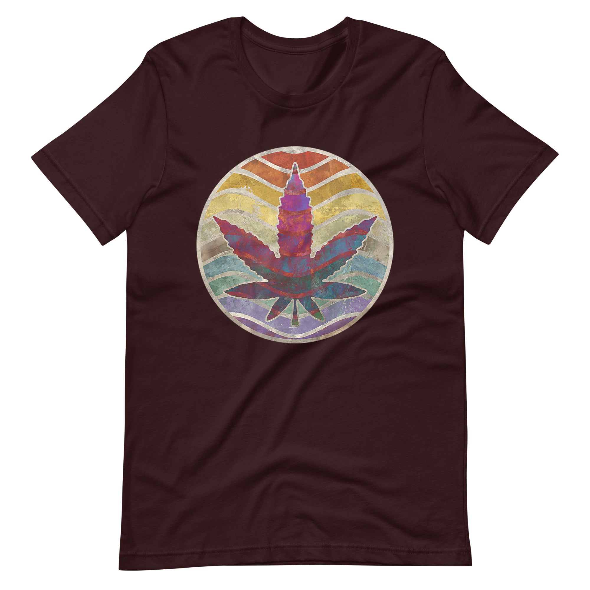 Retro-Design-of-Marijuana-Leaf-Unisex t-shirt-Phoenix Styles