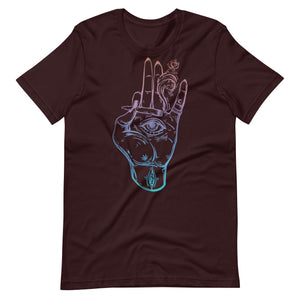 Illuminati-Weed-Smoking-Spliff-Hand-Unisex t-shirt-Phoenix Styles